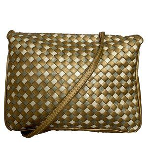 ✨3/$30✨Vintage Woven Silver and Gold Crossbody Bag